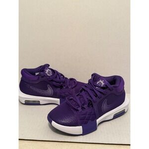 Nike LeBron Witness 8 Purple White Basketball Shoes FB9944-500 Mens 4.5 Womens 6